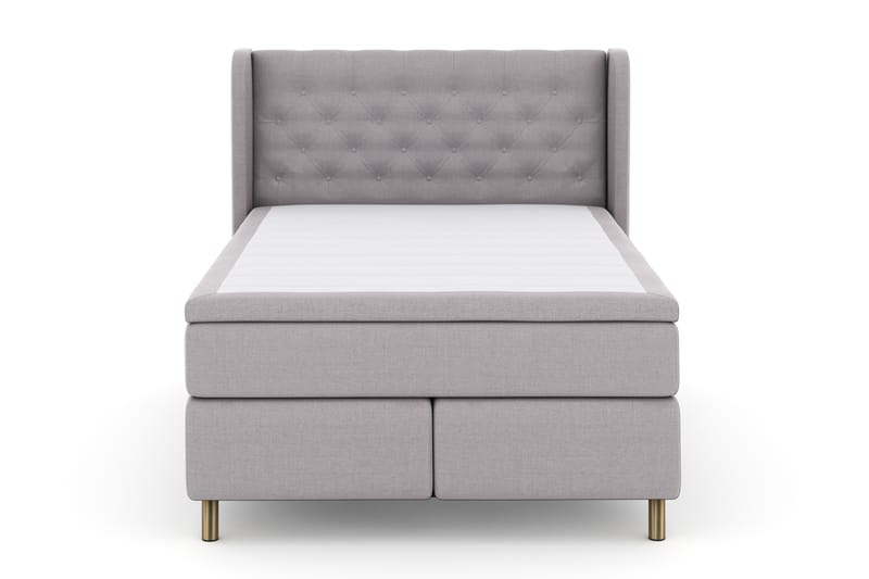Select No 4 Komplet Sengepakke 140x200 Fast - Lysegrå/Kobber - Møbler - Senge - Komplet sengepakke