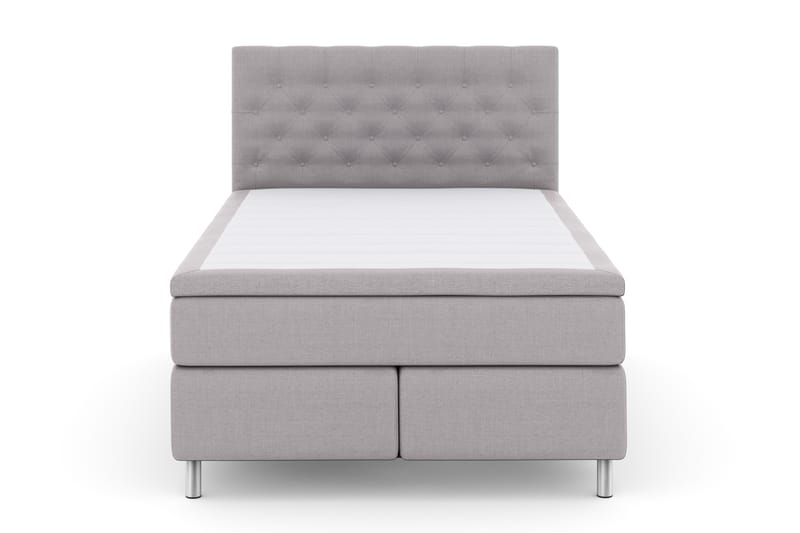 Select No 4 Komplet Sengepakke 140x200 Fast - Lysegrå/Metal - Møbler - Senge - Komplet sengepakke