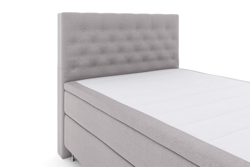 Select No 4 Komplet Sengepakke 140x200 Fast - Lysegrå/Sølv - Møbler - Senge - Kontinentalsenge