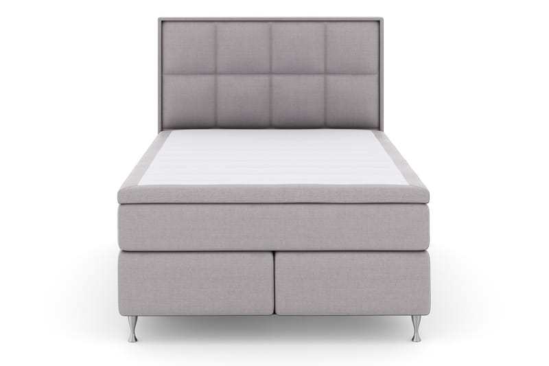 Select No 4 Komplet Sengepakke 140x200 Fast - Lysegrå/Sølv - Møbler - Senge - Kontinentalsenge