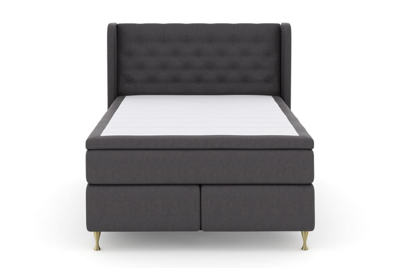 Select No 4 Komplet Sengepakke 140x200 Fast - Mørkegrå/Guld - Møbler - Senge - Komplet sengepakke