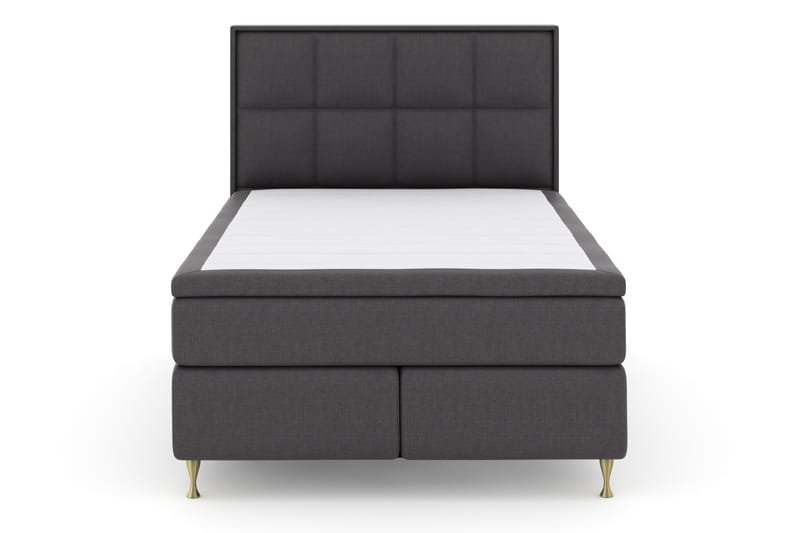 Select No 4 Komplet Sengepakke 140x200 Fast - Mørkegrå/Guld - Møbler - Senge - Komplet sengepakke
