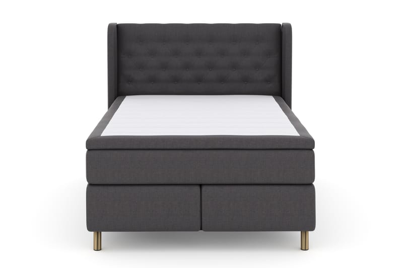 Select No 4 Komplet Sengepakke 140x200 Fast - Mørkegrå/Kobber - Møbler - Senge - Komplet sengepakke