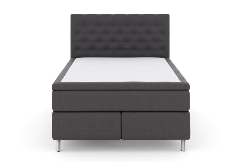 Select No 4 Komplet Sengepakke 140x200 Fast - Mørkegrå/Metal - Møbler - Senge - Komplet sengepakke
