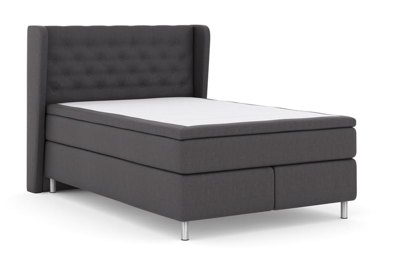 Select No 4 Komplet Sengepakke 140x200 Fast - Mørkegrå/Metal - Møbler - Senge - Komplet sengepakke