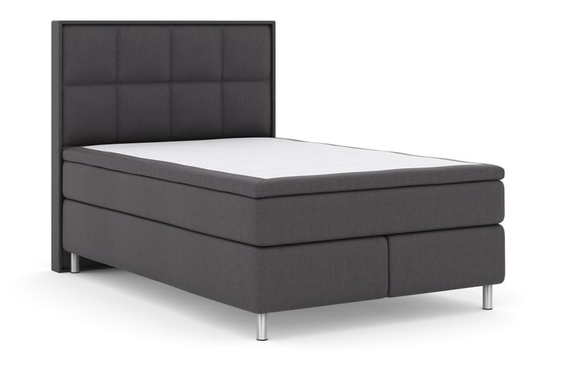 Select No 4 Komplet Sengepakke 140x200 Fast - Mørkegrå/Metal - Møbler - Senge - Komplet sengepakke