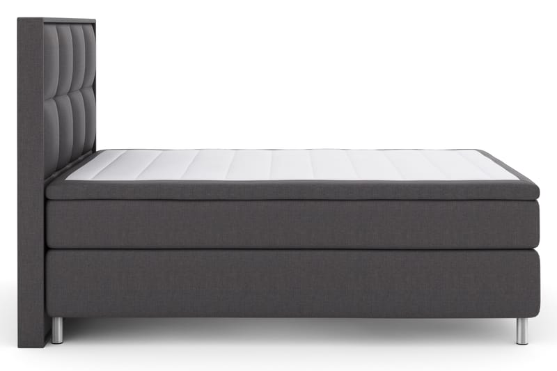 Select No 4 Komplet Sengepakke 140x200 Fast - Mørkegrå/Metal - Møbler - Senge - Komplet sengepakke