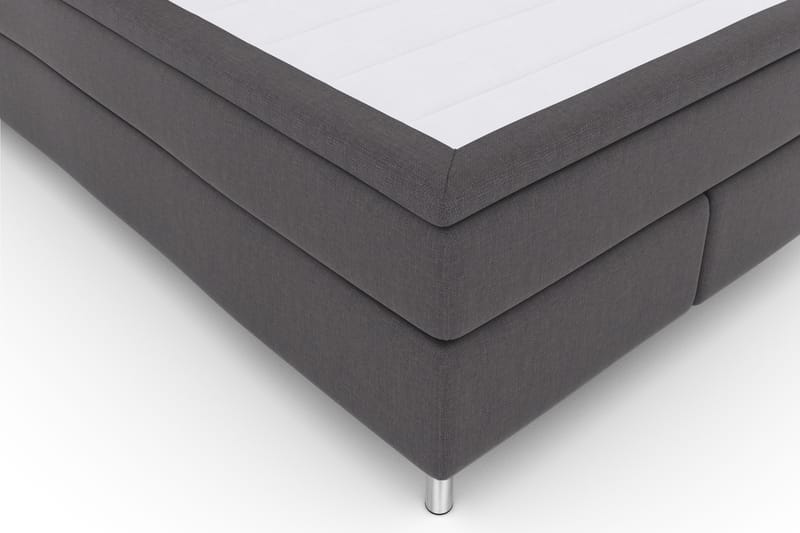 Select No 4 Komplet Sengepakke 140x200 Fast - Mørkegrå/Metal - Møbler - Senge - Komplet sengepakke