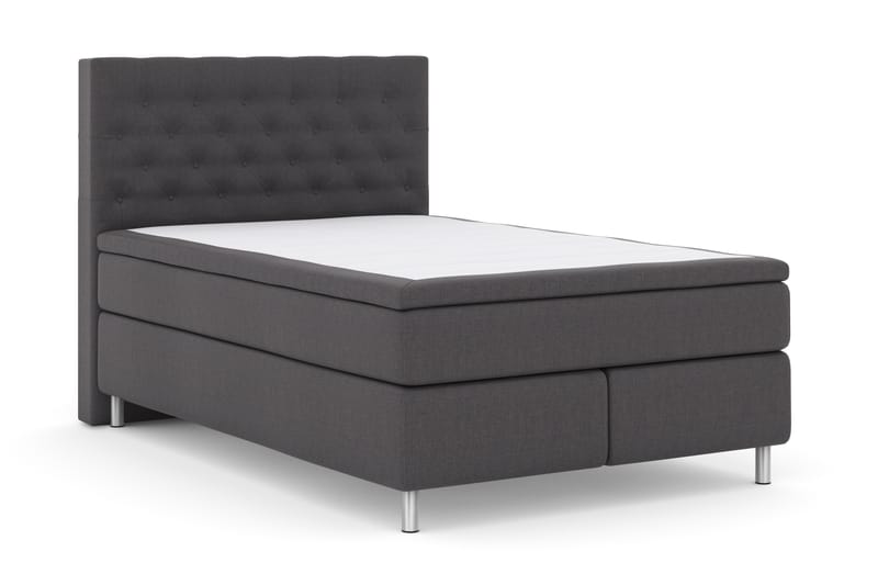 Select No 4 Komplet Sengepakke 140x200 Fast - Mørkegrå/Metal - Møbler - Senge - Komplet sengepakke