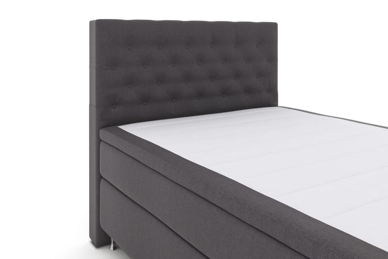 Select No 4 Komplet Sengepakke 140x200 Fast - Mørkegrå/Sølv - Møbler - Senge - Kontinentalsenge