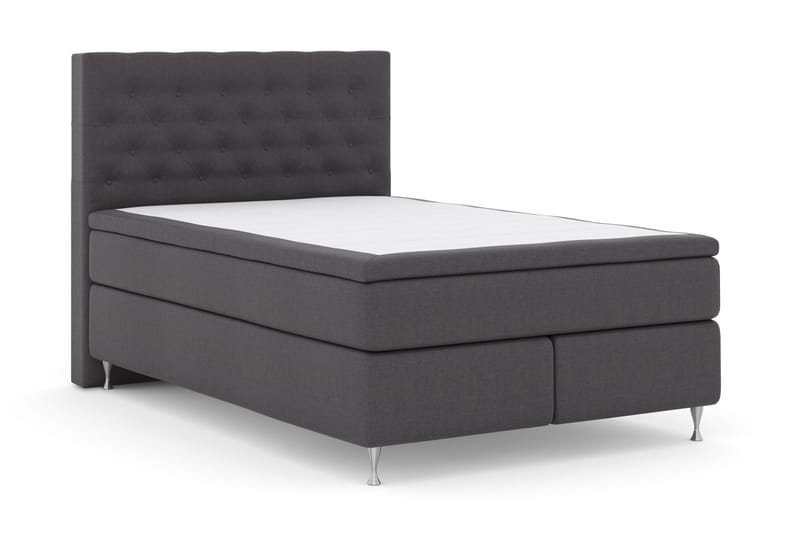 Select No 4 Komplet Sengepakke 140x200 Fast - Mørkegrå/Sølv - Møbler - Senge - Kontinentalsenge