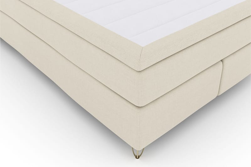 Select No 4 Komplet Sengepakke 140x200 Fast/Medium - Beige/Metal V-form - Komplet sengepakke - Kontinentalsenge - Dobbeltsenge