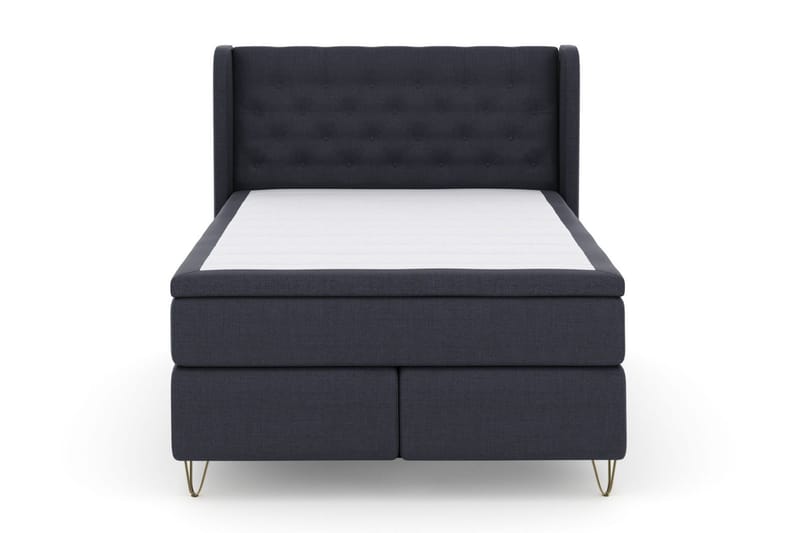 Select No 4 Komplet Sengepakke 140x200 Fast/Medium, Blå/Metal V-form