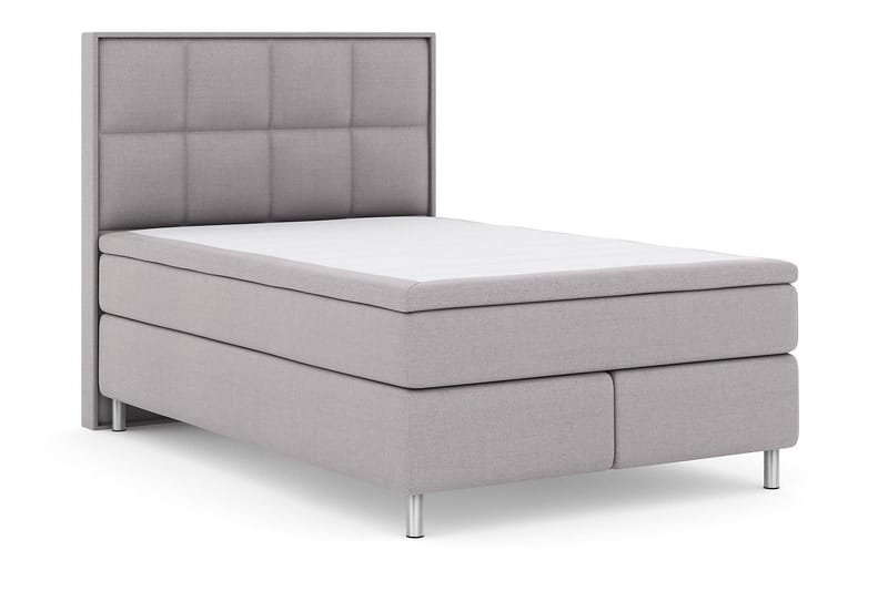 Select No 4 Komplet Sengepakke 140x200 Fast/Medium - Blå/Metal V-form - Møbler - Senge - Komplet sengepakke