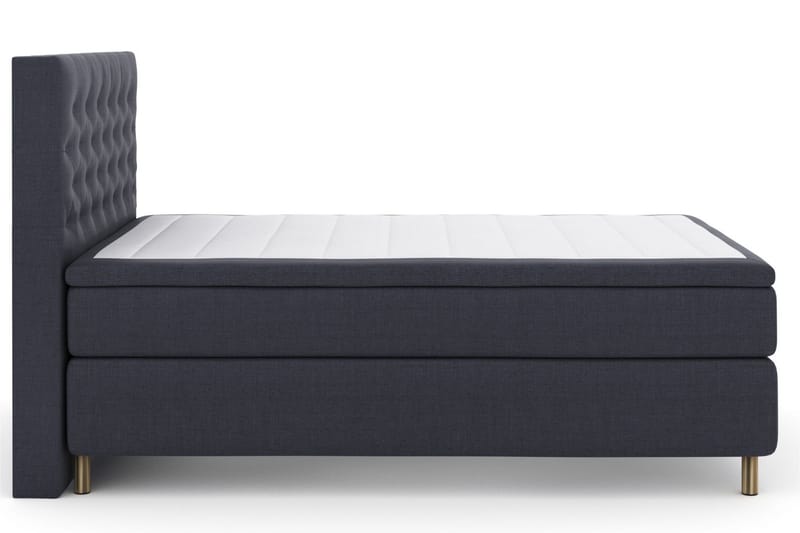 Select No 4 Komplet Sengepakke 140x200 Fast/Medium - Blå/Metal - Møbler - Senge - Komplet sengepakke