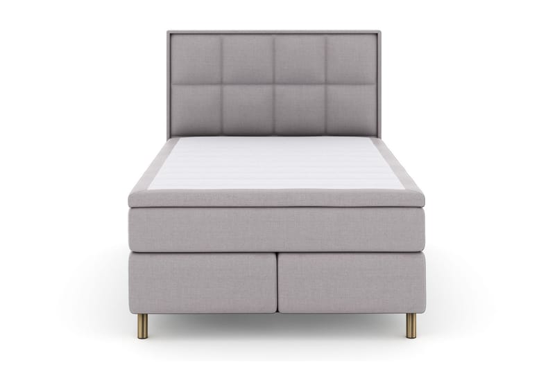 Select No 4 Komplet Sengepakke 140x200 Fast/Medium - Lysegrå/Kobber - Møbler - Senge - Komplet sengepakke