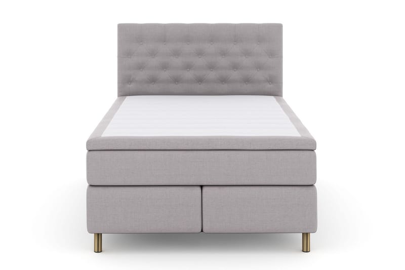 Select No 4 Komplet Sengepakke 140x200 Fast/Medium - Lysegrå/Kobber - Møbler - Senge - Komplet sengepakke