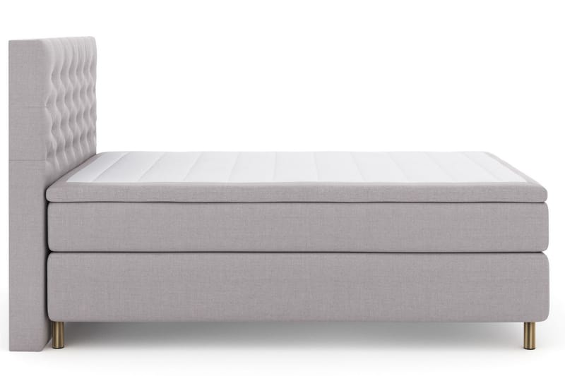 Select No 4 Komplet Sengepakke 140x200 Fast/Medium - Lysegrå/Kobber - Møbler - Senge - Komplet sengepakke
