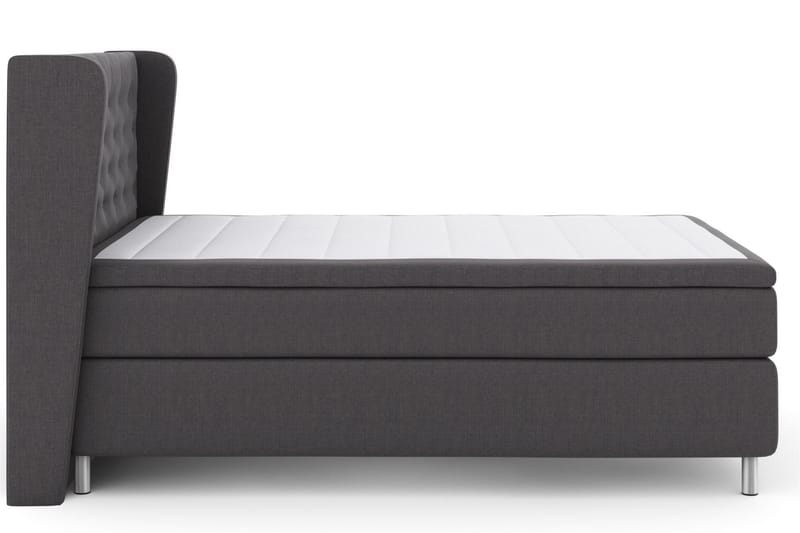 Select No 4 Komplet Sengepakke 140x200 Fast/Medium - Mørkegrå/Metal - Møbler - Senge - Komplet sengepakke