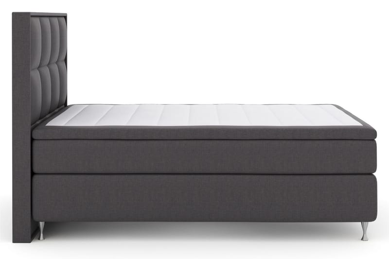 Select No 4 Komplet Sengepakke 140x200 Fast/Medium - Mørkegrå/Sølv - Møbler - Senge - Komplet sengepakke