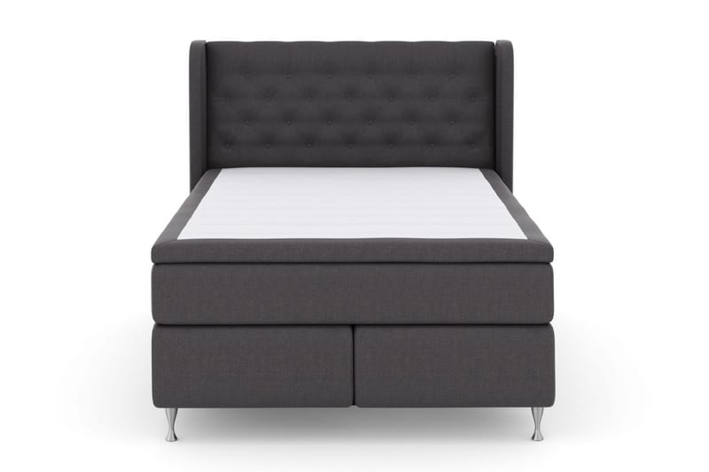 Select No 4 Komplet Sengepakke 140x200 Fast/Medium - Mørkegrå/Sølv - Møbler - Senge - Komplet sengepakke