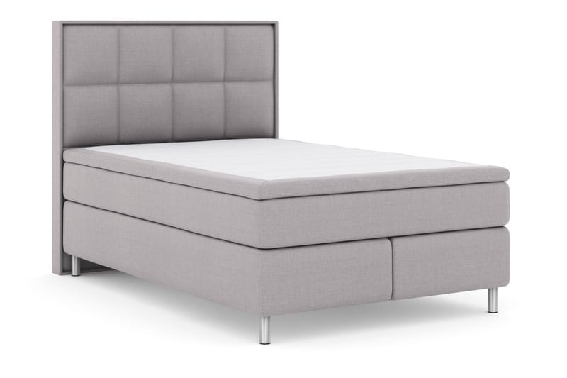 Select No 4 Komplet Sengepakke 140x200 Medium - Lysegrå/Metal - Møbler - Senge - Komplet sengepakke