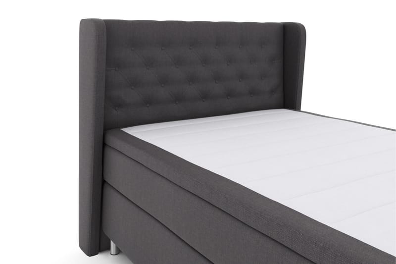 Select No 4 Komplet Sengepakke 140x200 Medium - Mørkegrå/Metal - Komplet sengepakke - Kontinentalsenge - Dobbeltsenge