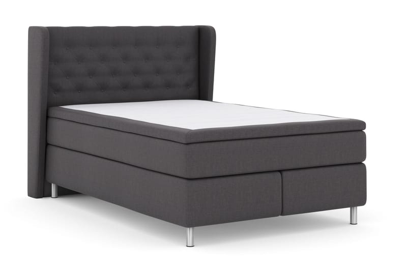 Select No 4 Komplet Sengepakke 140x200 Medium - Mørkegrå/Metal - Komplet sengepakke - Kontinentalsenge - Dobbeltsenge