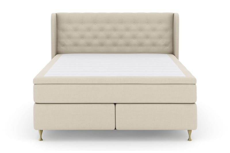 Select No 4 Komplet Sengepakke 160x200 Fast - Beige/Guld - Møbler - Senge - Komplet sengepakke