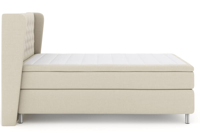 Select No 4 Komplet Sengepakke 160x200 Fast - Beige/Metal - Møbler - Senge - Komplet sengepakke