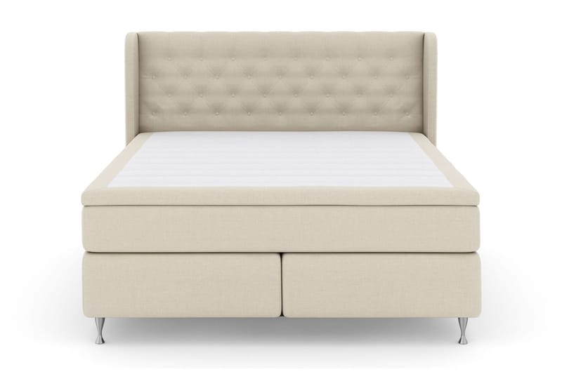 Select No 4 Komplet Sengepakke 160x200 Fast - Beige/Sølv - Møbler - Senge - Kontinentalsenge