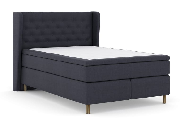 Select No 4 Komplet Sengepakke 160x200 Fast - Blå/Metal - Møbler - Senge - Komplet sengepakke