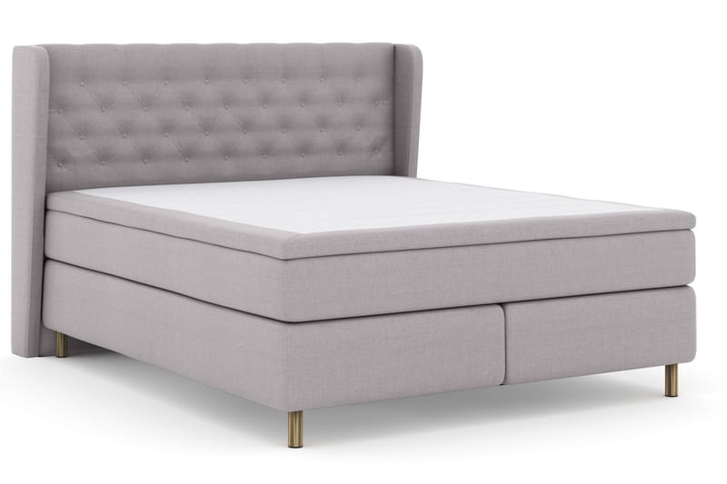 Select No 4 Komplet Sengepakke 160x200 Fast - Lysegrå/Kobber - Møbler - Senge - Kontinentalsenge