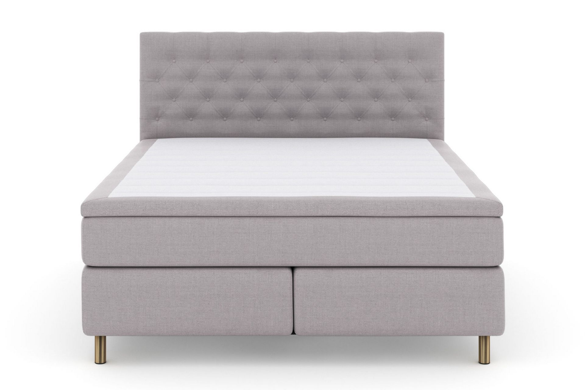 Select No 4 Komplet Sengepakke 160x200 Fast - Lysegrå/Kobber - Møbler - Senge - Komplet sengepakke