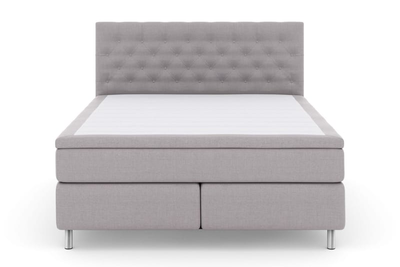 Select No 4 Komplet Sengepakke 160x200 Fast - Lysegrå/Metal - Møbler - Senge - Komplet sengepakke