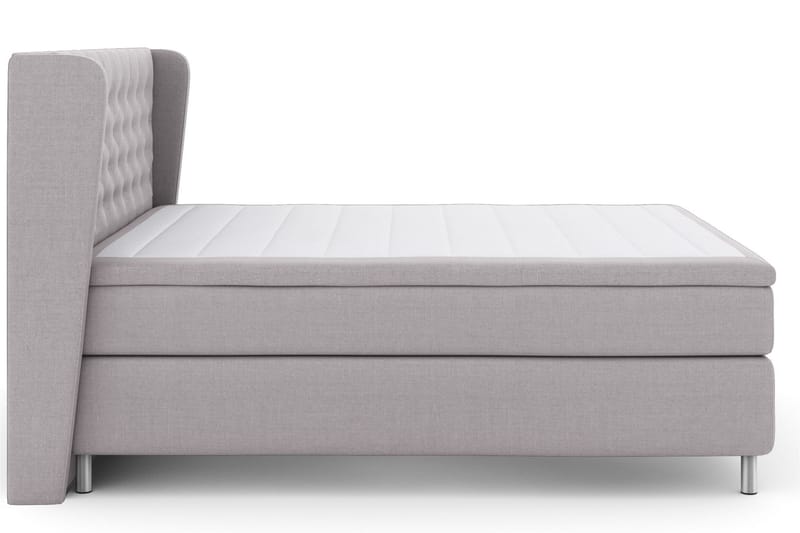 Select No 4 Komplet Sengepakke 160x200 Fast - Lysegrå/Metal - Møbler - Senge - Komplet sengepakke