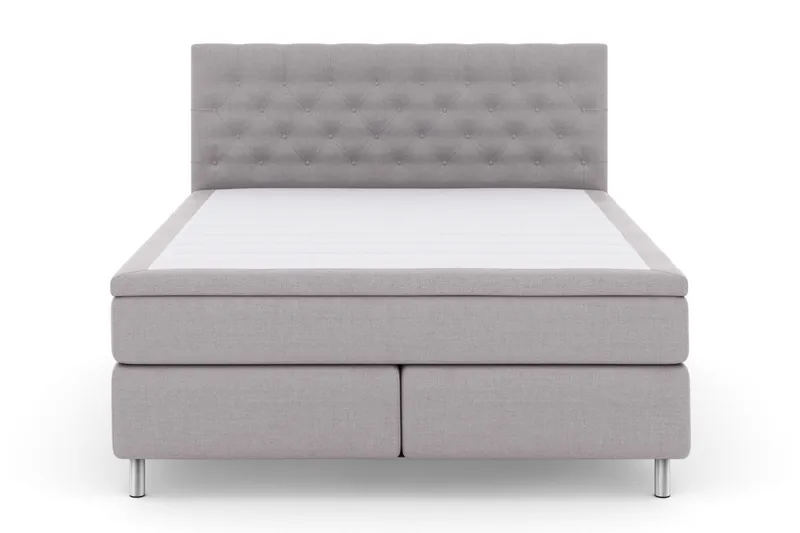 Select No 4 Komplet Sengepakke 160x200 Fast, Lysegrå/Metal