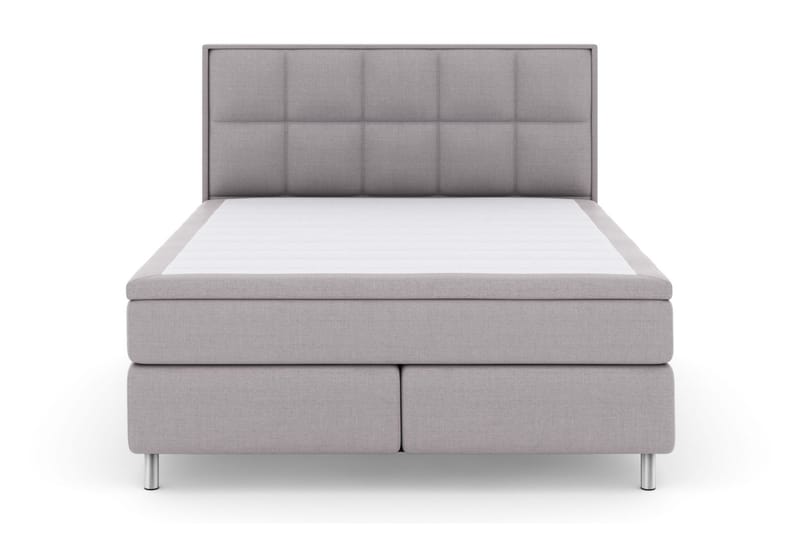 Select No 4 Komplet Sengepakke 160x200 Fast - Lysegrå/Metal - Møbler - Senge - Kontinentalsenge