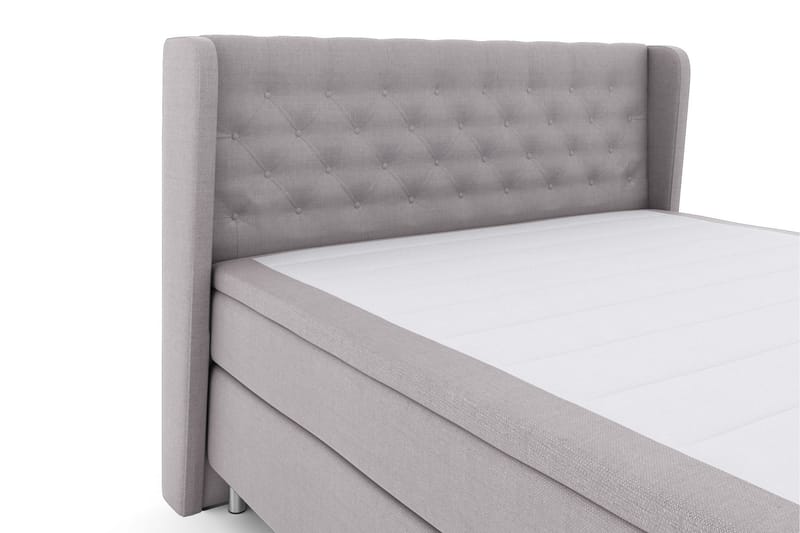 Select No 4 Komplet Sengepakke 160x200 Fast - Lysegrå/Metal - Møbler - Senge - Komplet sengepakke