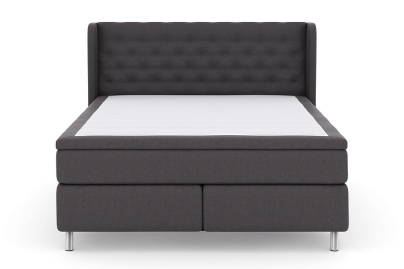 Select No 4 Komplet Sengepakke 160x200 Fast - Mørkegrå/Metal - Møbler - Senge - Komplet sengepakke