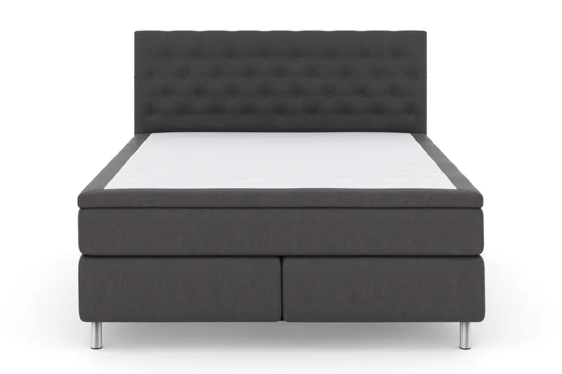 Select No 4 Komplet Sengepakke 160x200 Fast - Mørkegrå/Metal - Møbler - Senge - Kontinentalsenge