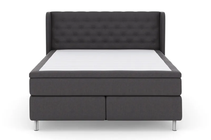 Select No 4 Komplet Sengepakke 160x200 Fast - Mørkegrå/Metal - Møbler - Senge - Kontinentalsenge