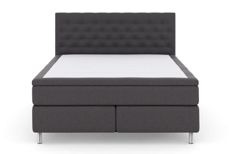 Select No 4 Komplet Sengepakke 160x200 Fast - Mørkegrå/Metal - Møbler - Senge - Komplet sengepakke
