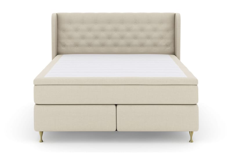 Select No 4 Komplet Sengepakke 160x200 Fast/Medium - Beige/Guld - Møbler - Senge - Komplet sengepakke