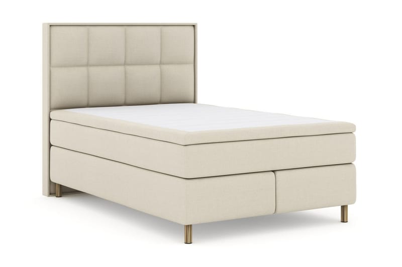 Select No 4 Komplet Sengepakke 160x200 Medium - Beige/Metal - Møbler - Senge - Komplet sengepakke