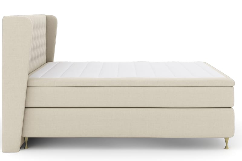 Select No 4 Komplet Sengepakke 180x200 Fast - Beige/Guld - Møbler - Senge - Komplet sengepakke