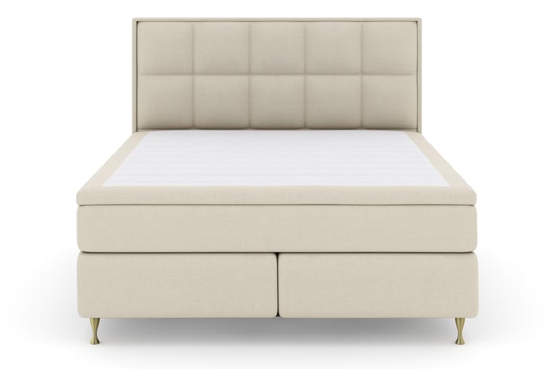 Select No 4 Komplet Sengepakke 180x200 Fast - Beige/Guld - Møbler - Senge - Komplet sengepakke