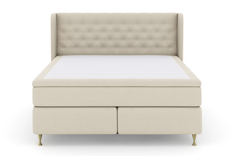 Select No 4 Komplet Sengepakke 180x200 Fast - Beige/Guld - Møbler - Senge - Komplet sengepakke