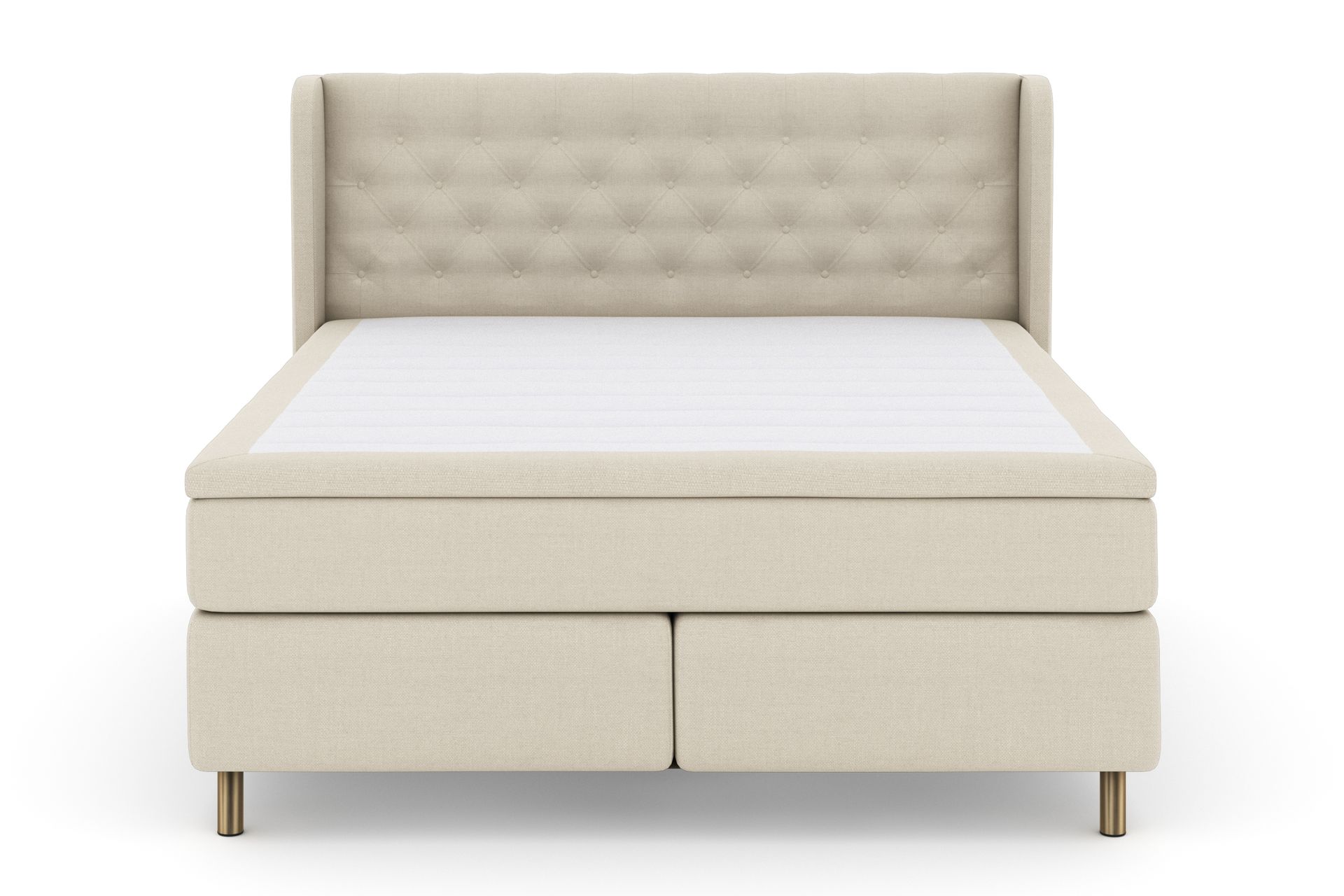 Select No 4 Komplet Sengepakke 180x200 Fast - Beige/Kobber - Møbler - Senge - Komplet sengepakke