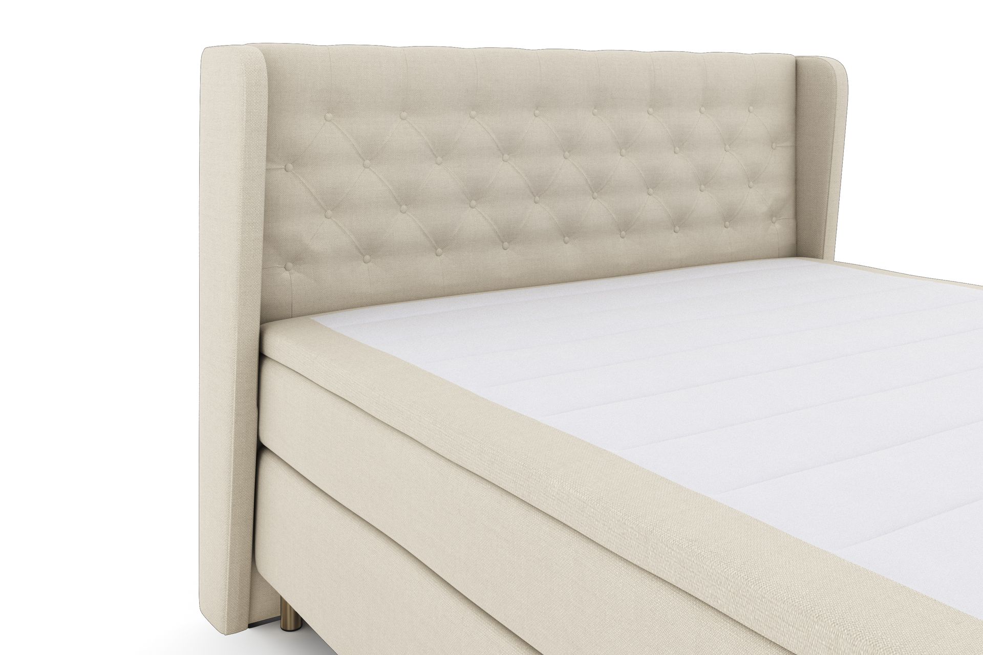 Select No 4 Komplet Sengepakke 180x200 Fast - Beige/Kobber - Møbler - Senge - Komplet sengepakke